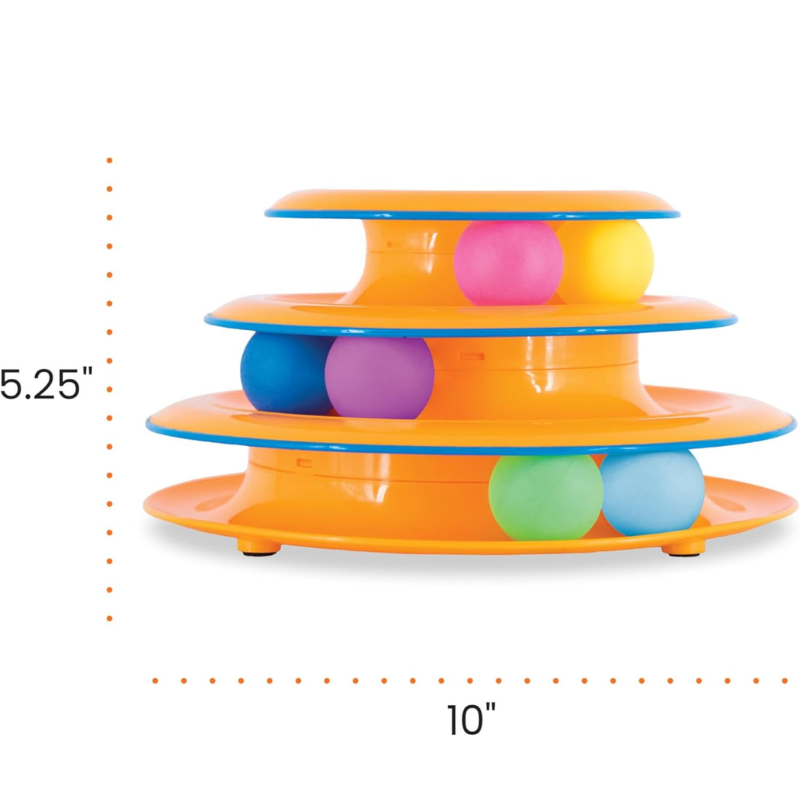 Interactive Spinning Ball Tower Cat Toy